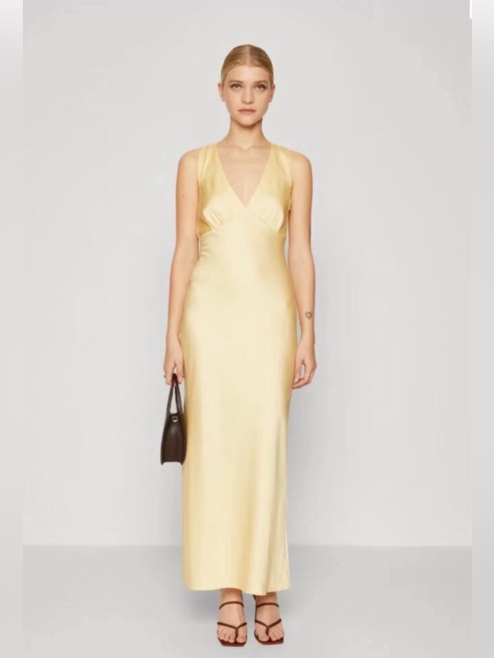 abercrombie yellow maxi dress